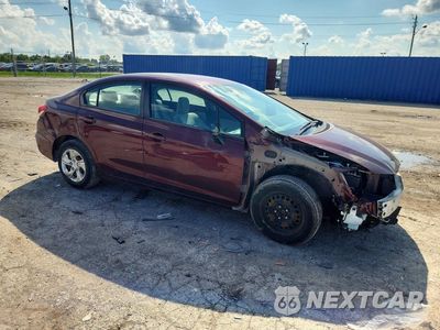 Czwarte zdjęcie samochodu z boku: 2015 HONDA CIVIC LX VIN:19XFB2F52FE091727 - miniatura