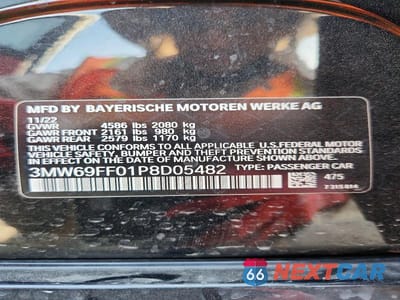 Zdjęcie 12 z 12 samochodu: 2023 BMW 330I VIN:3MW69FF01P8D05482 - miniatura