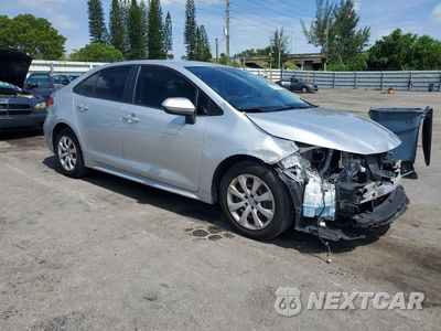 Czwarte zdjęcie samochodu z boku: 2020 TOYOTA COROLLA LE VIN:JTDEPRAE7LJ061506 - miniatura