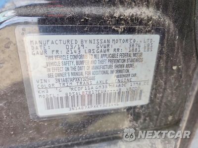 Zdjęcie 12 z 12 samochodu: 2019 NISSAN SENTRA S VIN:3N1AB7APXKY325446 - miniatura