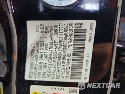 Zdjęcie 13 z 13 samochodu: 2023 HONDA CIVIC LX VIN:2HGFE2F26PH538807 - miniatura