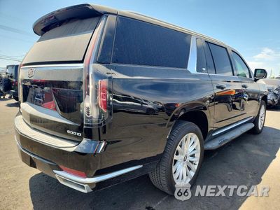 Trzecie zdjęcie samochodu z tyłu: 2022 CADILLAC ESCALADE ESV LUXURY VIN:1GYS3JKTXNR280617 - miniatura