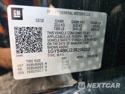 Zdjęcie 14 z 14 samochodu: 2018 CADILLAC ESCALADE LUXURY VIN:1GYS4BKJ2JR256212 - miniatura
