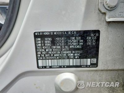 Zdjęcie 13 z 13 samochodu: 2020 HONDA HR-V EX VIN:3CZRU5H55LM712752 - miniatura
