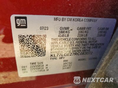 Zdjęcie 12 z 12 samochodu: 2024 CHEVROLET TRAX 1RS VIN:KL77LGE27RC083072 - miniatura