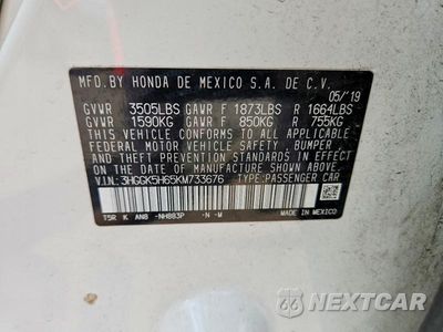 Zdjęcie 13 z 13 samochodu: 2019 HONDA FIT SPORT VIN:3HGGK5H65KM733676 - miniatura