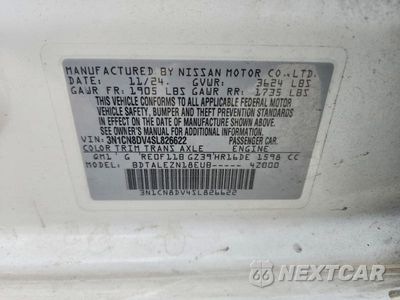 Zdjęcie 12 z 12 samochodu: 2025 NISSAN VERSA S VIN:3N1CN8DV4SL826622 - miniatura