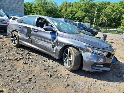 Czwarte zdjęcie samochodu z boku: 2019 HONDA ACCORD SPORT VIN:1HGCV1F35KA129453 - miniatura