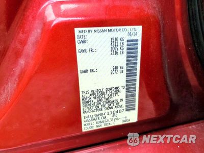 Zdjęcie 12 z 12 samochodu: 2015 NISSAN ALTIMA 2.5 S VIN:1N4AL3AP0FC110407 - miniatura