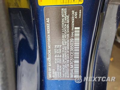 Zdjęcie 12 z 12 samochodu: 2012 BMW Z4 SDRIVE35I VIN:WBALM7C51CE385039 - miniatura