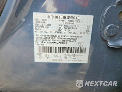 Zdjęcie 13 z 13 samochodu: 2025 FORD EXPLORER ACTIVE VIN:1FMUK7DHXSGA81776 - miniatura