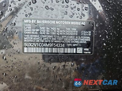 Zdjęcie 13 z 13 samochodu: 2021 BMW X4 XDRIVE30I VIN:5UX2V1C04M9F54334 - miniatura