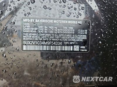 Zdjęcie 13 z 13 samochodu: 2021 BMW X4 XDRIVE30I VIN:5UX2V1C04M9F54334 - miniatura