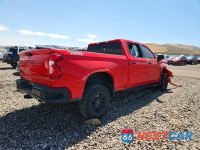 Trzecie zdjęcie samochodu z tyłu: 2023 CHEVROLET SILVERADO K1500 TRAIL BOSS CUSTOM VIN:3GCUDCED2PG277998 - miniatura