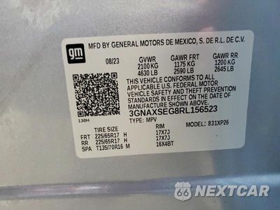 Zdjęcie 13 z 13 samochodu: 2024 CHEVROLET EQUINOX LS VIN:3GNAXSEG8RL156523 - miniatura