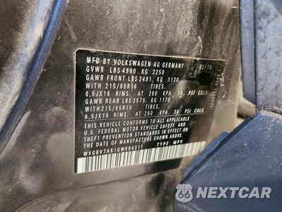 Zdjęcie 13 z 13 samochodu: 2016 VOLKSWAGEN TIGUAN S VIN:WVGBV7AX1GW594311 - miniatura