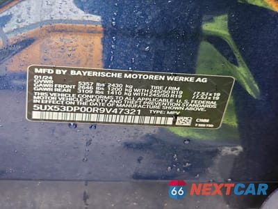 Zdjęcie 14 z 14 samochodu: 2024 BMW X3 XDRIVE30I VIN:5UX53DP00R9V47321 - miniatura