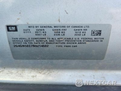 Zdjęcie 12 z 12 samochodu: 2011 BUICK REGAL CXL VIN:2G4GN5EC7B9214682 - miniatura
