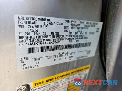 Zdjęcie 13 z 13 samochodu: 2018 FORD EXPEDITION MAX XL VIN:1FMJK1GTXJEA53471 - miniatura