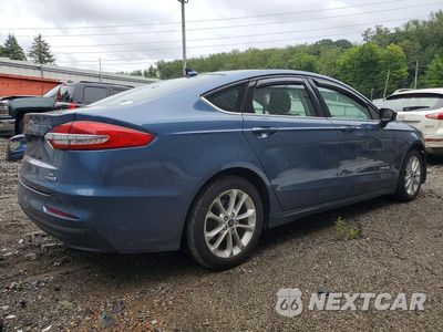 Trzecie zdjęcie samochodu z tyłu: 2019 FORD FUSION SE VIN:3FA6P0LU7KR195981 - miniatura