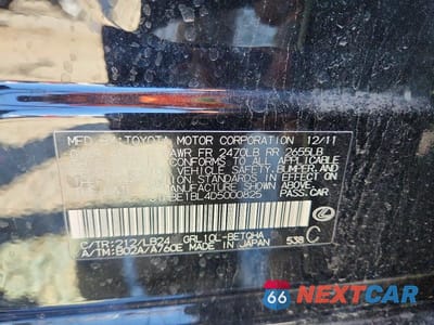 Zdjęcie 12 z 12 samochodu: 2013 LEXUS GS 350 VIN:JTHBE1BL4D5000825 - miniatura