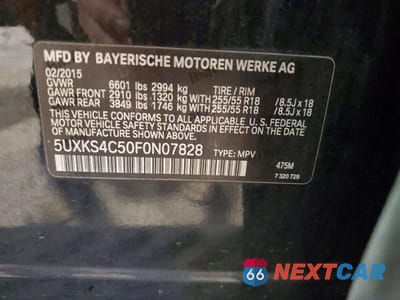 Zdjęcie 13 z 13 samochodu: 2015 BMW X5 XDRIVE35D VIN:5UXKS4C50F0N07828 - miniatura