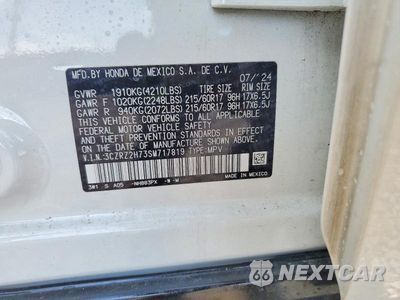 Zdjęcie 13 z 13 samochodu: 2025 HONDA HR-V EXL VIN:3CZRZ2H73SM717819 - miniatura