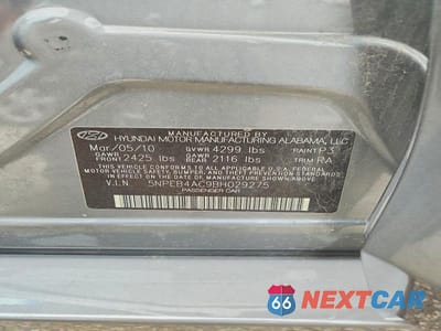 Zdjęcie 13 z 13 samochodu: 2011 HYUNDAI SONATA GLS VIN:5NPEB4AC9BH029275 - miniatura