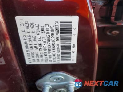 Zdjęcie 12 z 12 samochodu: 2011 ACURA TSX VIN:JH4CU2F69BC013533 - miniatura