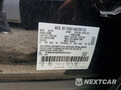 Zdjęcie 13 z 13 samochodu: 2024 FORD EXPLORER POLICE INTERCEPTOR VIN:1FM5K8AB4RGA57414 - miniatura