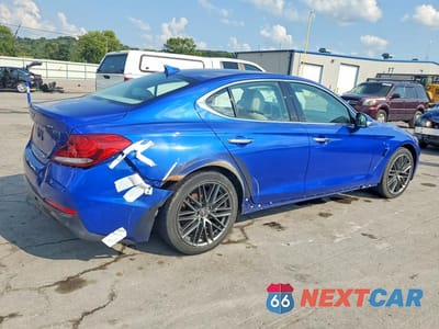 Trzecie zdjęcie samochodu z tyłu: 2019 GENESIS G70 ADVANCED VIN:KMTG64LA5KU036272 - miniatura