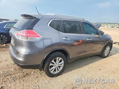 Trzecie zdjęcie samochodu z tyłu: 2016 NISSAN ROGUE SV VIN:KNMAT2MT7GP735295 - miniatura
