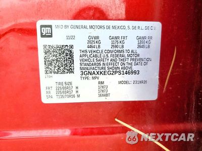 Zdjęcie 13 z 13 samochodu: 2023 CHEVROLET EQUINOX LT VIN:3GNAXKEG2PS146993 - miniatura