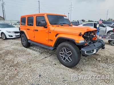 Czwarte zdjęcie samochodu z boku: 2025 JEEP WRANGLER SAHARA VIN:1C4PJXEN5SW609674 - miniatura