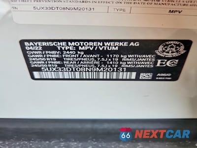 Zdjęcie 12 z 12 samochodu: 2022 BMW X4 XDRIVE30I VIN:5UX33DT08N9M20131 - miniatura
