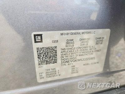 Zdjęcie 14 z 14 samochodu: 2018 CHEVROLET TRAVERSE LT VIN:1GNEVGKW5JJ221601 - miniatura