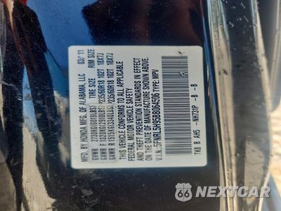Zdjęcie 13 z 13 samochodu: 2011 HONDA ODYSSEY TOURING VIN:5FNRL5H95BB064506 - miniatura