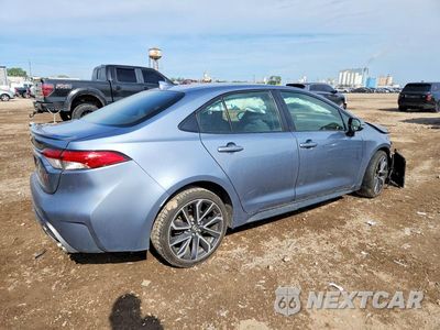 Trzecie zdjęcie samochodu z tyłu: 2022 TOYOTA COROLLA SE VIN:JTDS4MCE1NJ098016 - miniatura