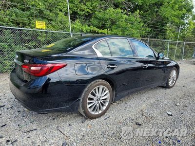 Trzecie zdjęcie samochodu z tyłu: 2021 INFINITI Q50 LUXE VIN:JN1EV7BR6MM753898 - miniatura