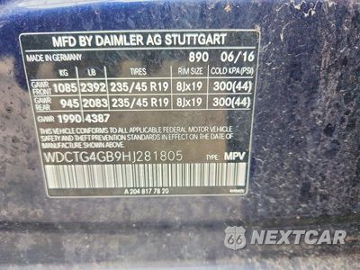 Zdjęcie 13 z 13 samochodu: 2017 MERCEDES-BENZ GLA 250 4MATIC VIN:WDCTG4GB9HJ281805 - miniatura