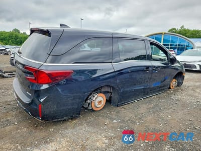 Trzecie zdjęcie samochodu z tyłu: 2025 HONDA ODYSSEY SPORT-L VIN:5FNRL6H78SB058350 - miniatura