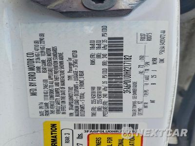 Zdjęcie 12 z 12 samochodu: 2017 FORD FUSION SE HYBRID VIN:3FA6P0LU0HR217182 - miniatura