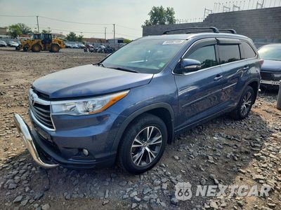 2016 TOYOTA HIGHLANDER XLE 5TDJKRFH5GS301533 - główne zdjęcie licytacji z USA - miniatura