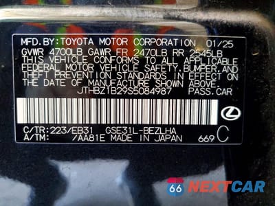 Zdjęcie 12 z 12 samochodu: 2025 LEXUS IS 350 F SPORT DESIGN VIN:JTHBZ1B29S5084987 - miniatura