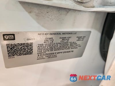 Zdjęcie 12 z 12 samochodu: 2023 CHEVROLET MALIBU LT VIN:1G1ZD5ST2PF204878 - miniatura