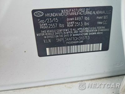 Zdjęcie 12 z 12 samochodu: 2016 HYUNDAI SONATA LIMITED VIN:5NPE34AF1GH310713 - miniatura