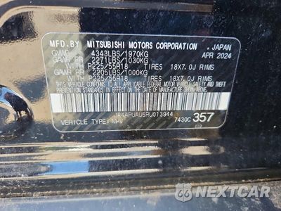 Zdjęcie 13 z 13 samochodu: 2024 MITSUBISHI OUTLANDER SPORT S/SE VIN:JA4ARUAU5RU013944 - miniatura
