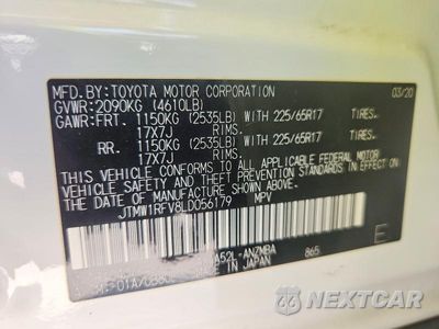 Zdjęcie 13 z 13 samochodu: 2020 TOYOTA RAV4 XLE VIN:JTMW1RFV8LD056179 - miniatura