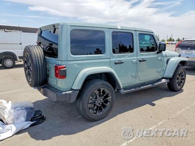 Trzecie zdjęcie samochodu z tyłu: 2024 JEEP WRANGLER SAHARA 4XE VIN:1C4RJXP67RW116412 - miniatura