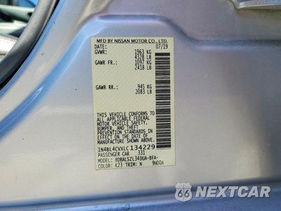 Zdjęcie 12 z 12 samochodu: 2020 NISSAN ALTIMA SR VIN:1N4BL4CVXLC134229 - miniatura